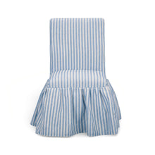 Gertrude Striped Performance Linen Skirted Dining Chair