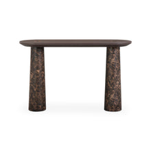 Braya 50" Faux Emperador Marble Console Table