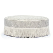 Tassy Tasseled Round Ottoman