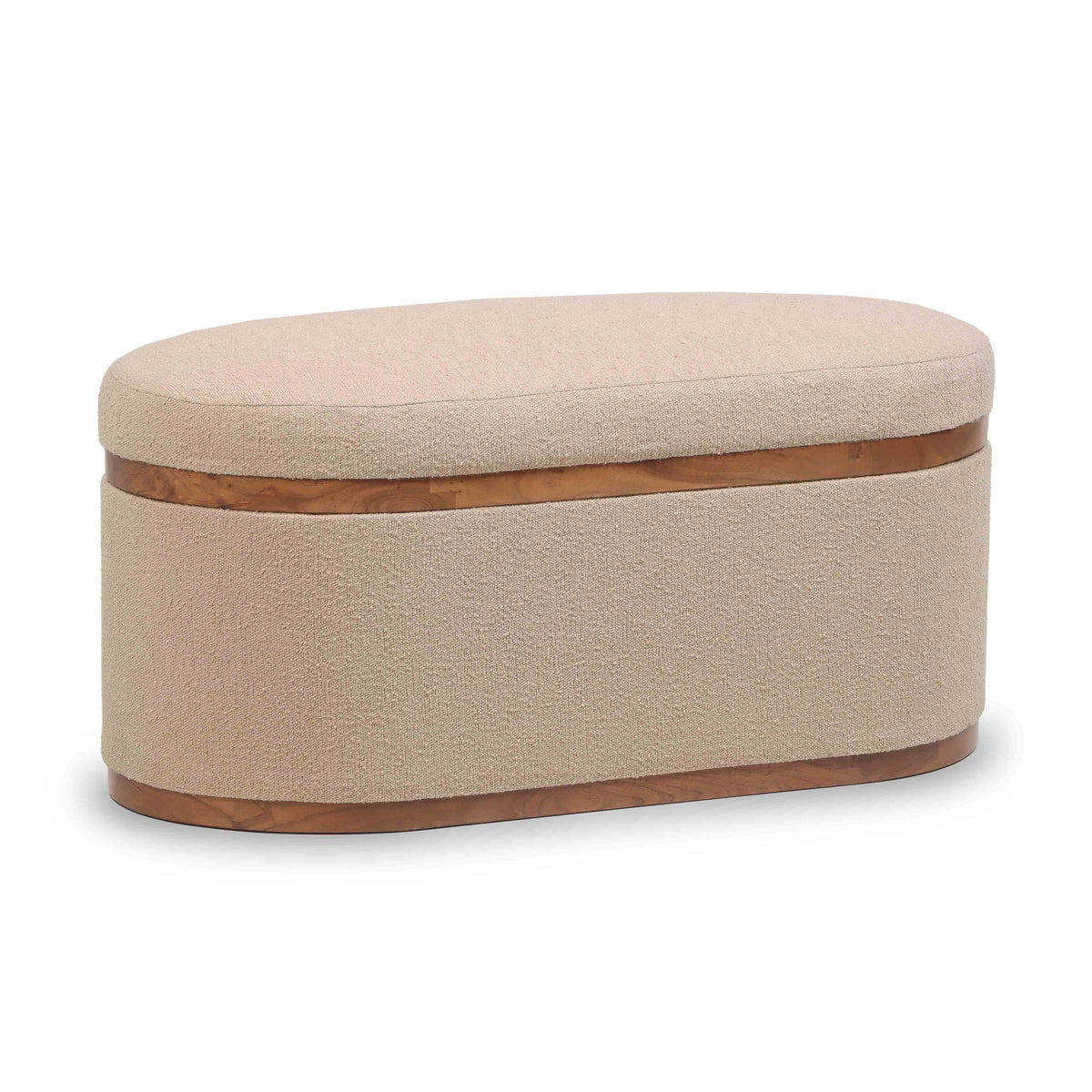 Olivier 41" Oval Storage Ottoman