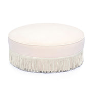 Tassy Tasseled Round Ottoman