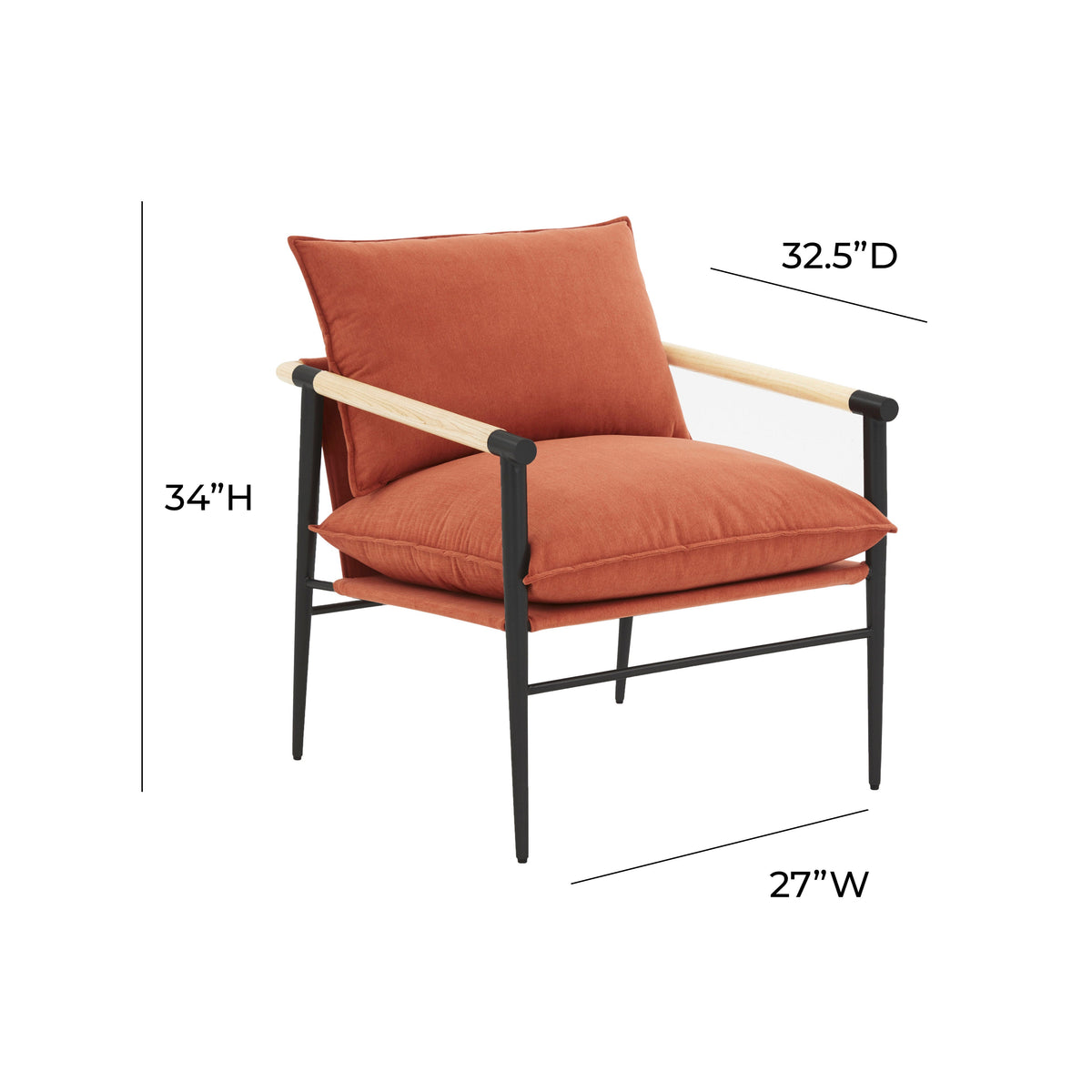 Cali Performance Fabric Accent Chair