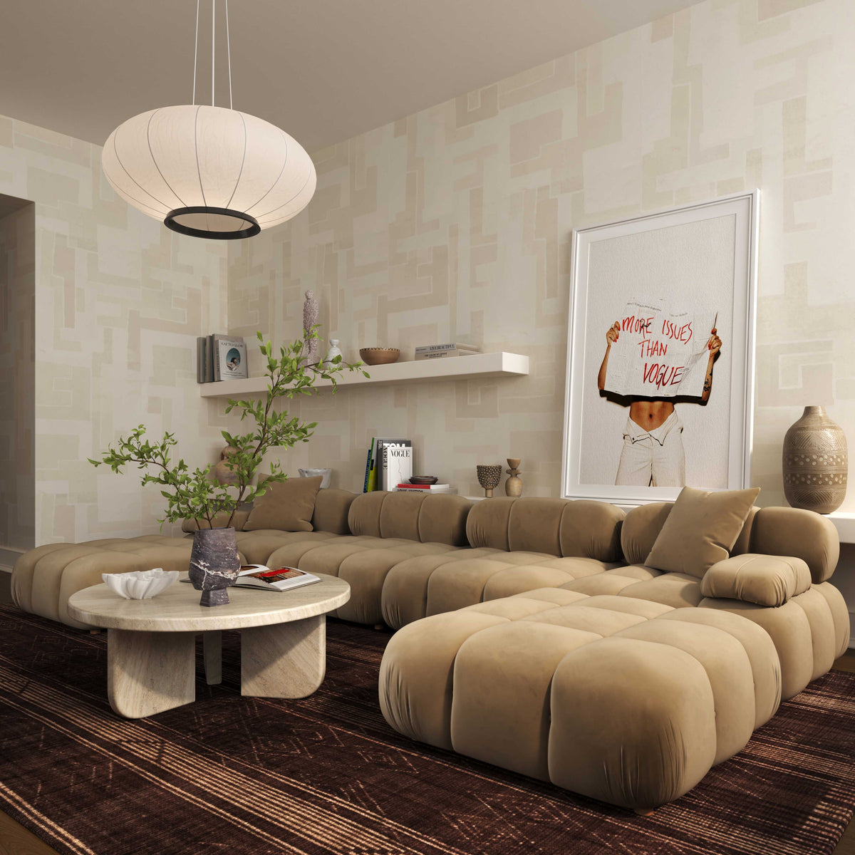 Calliope Performance Modular Armless Chair