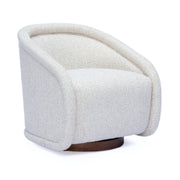 Clarke Cream Performance Boucle Swivel Accent Chair