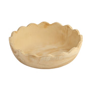 Holly Scalloped Resin Salad Bowl