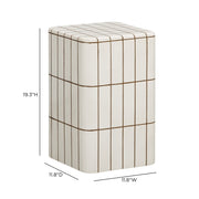 Tatiana Square Concrete Indoor/Outdoor Side Table