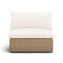 Cali Performance Fabric & Wicker Outdoor Armless Chair