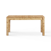 Berri 60" Natural Burl 3-Drawer Work Desk