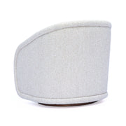 Clarke Cream Performance Boucle Swivel Accent Chair