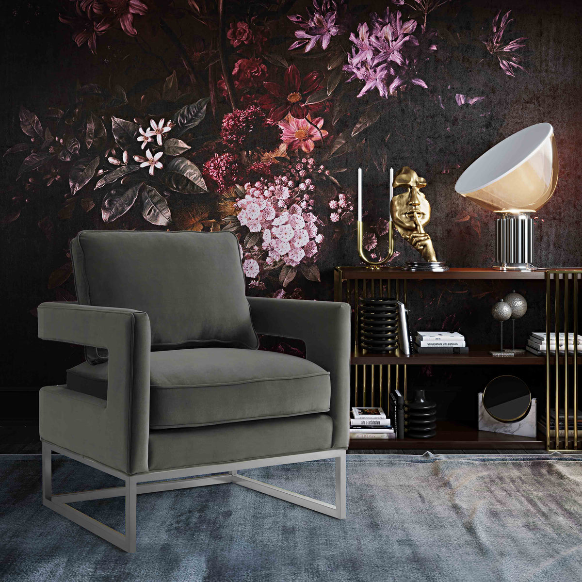 Avery Performance Velvet Accent Chair