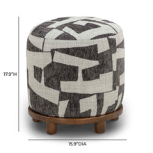 Bisou Performance Jacquard Ottoman