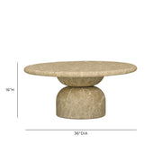 Cynthia 36" Concrete Indoor/Outdoor Coffee Table