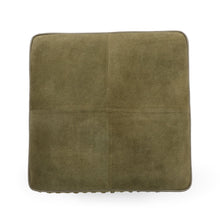 Daphne Square Suede Fringe Ottoman