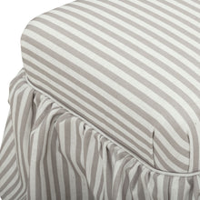 Gertrude Performance Linen Skirted Ottoman