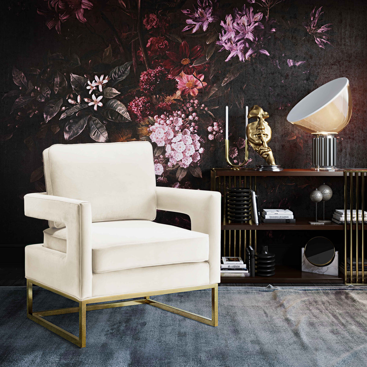 Avery Performance Velvet Accent Chair