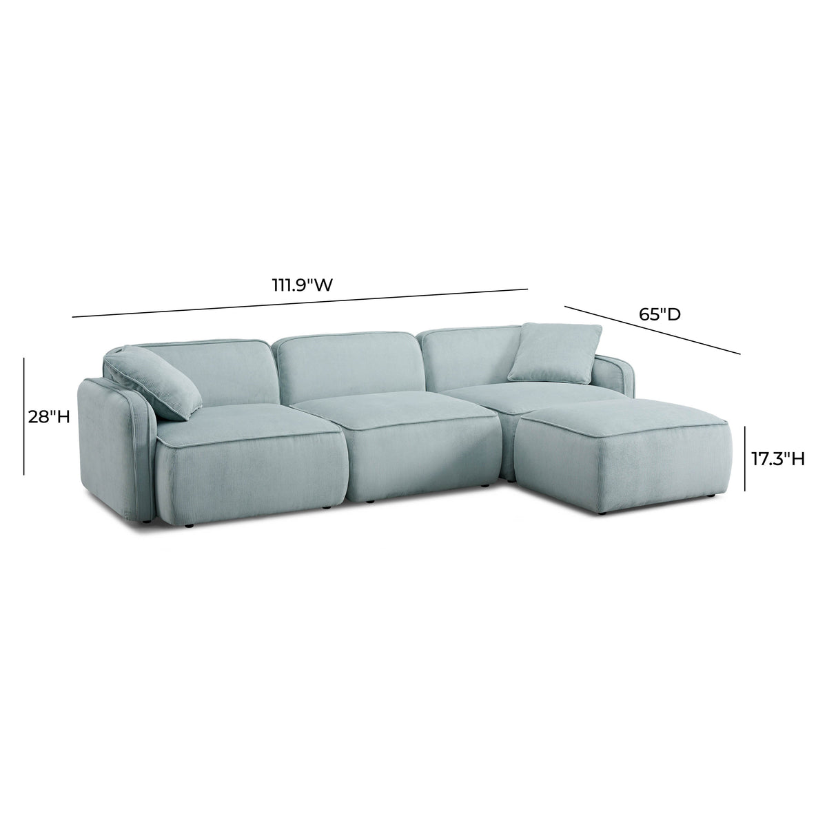 Travie 4-Piece Modular Sectional