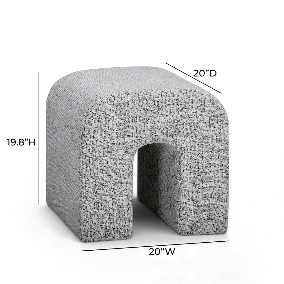 Desi Performance Fabric Ottoman