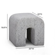 Desi Performance Fabric Ottoman
