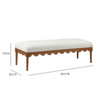 Oodle 56.5" Performance Vegan Mohair Bench