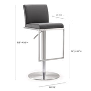 Amalfi Performance Vegan Leather Adjustable Stool
