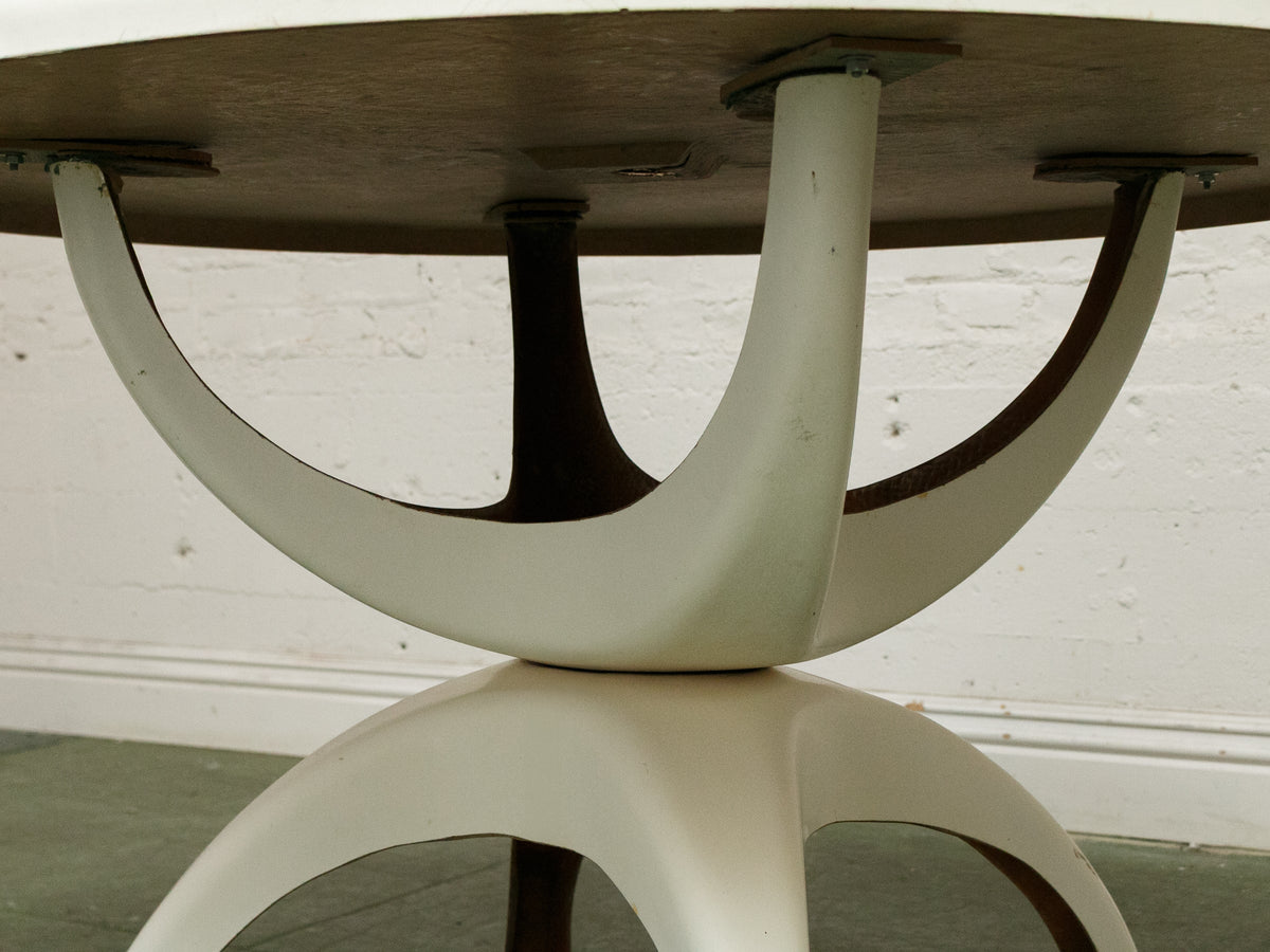 Atomic Fiberglass Outdoor Dining Table
